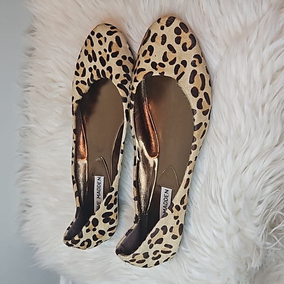 Steve Madden Women's Heaven Cheetah Print Fabric Ballet Flats - Picture 3 of 8